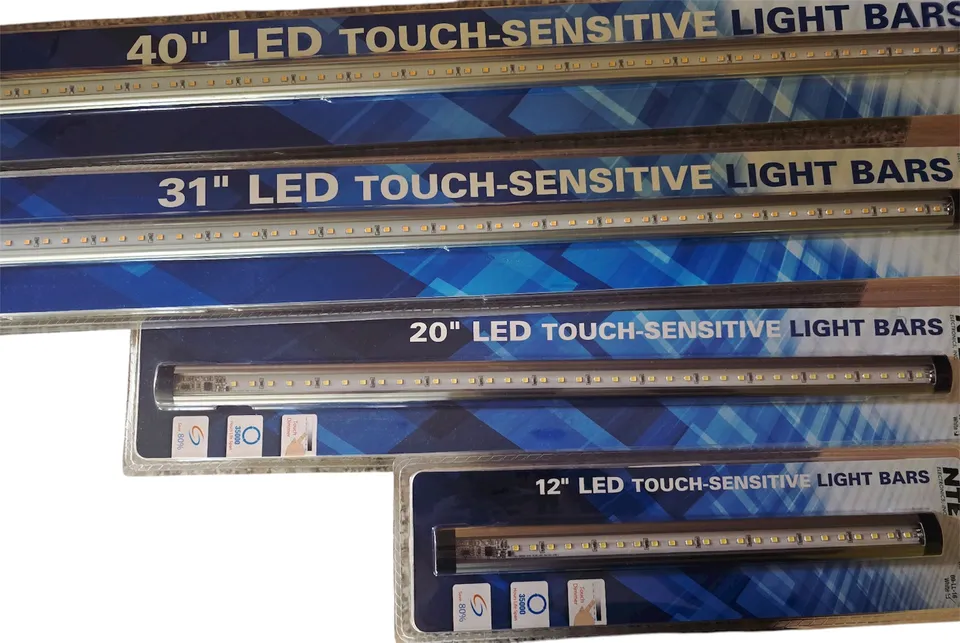 Touch-sensitive LED light bar — 12", 20", 31" and 40"